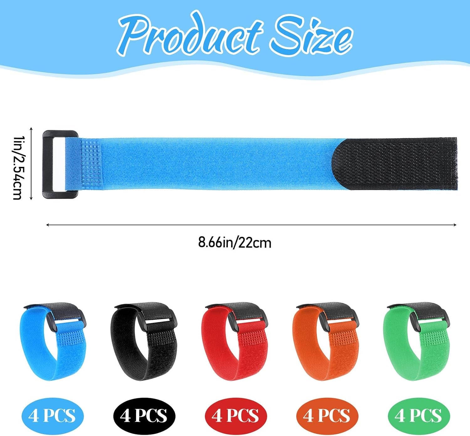 20PCS Fishing Rod Straps, Fishing Pole Straps Colorful Tackle Ties Cable Holders Fit Angler'S Accessory for Organizing and Protecting Fishings Rods Fit for Casting Rods, Fly