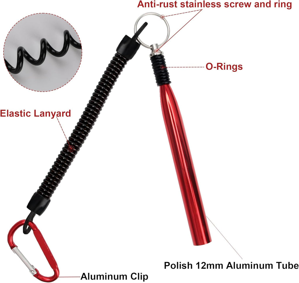 2 Pack Wacky Rig Tools and 200 PCS Worm O Rings, Wacky Worm Kit for Stick Soft Baits Wacky Fishing Rigging Tool