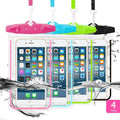 Universal Waterproof Phone Pouch, 4 Pack Waterproof Phone Case for Iphone 17/16/15/14 Pro Max Samsung Galaxy Note up to 6.9", IPX8 Cellphone Dry Bag Beach Essentials, Lanyard Included