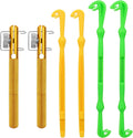 6 Pcs Fish Hook Line Quick Fishing Knot Tying Tool Kit with Disgorgers, Tie Fast Metal Fishing Line Tieing Tool, Portable Tying Knotting Tool for Fly Fishing Sea Fishing Casting Fishing