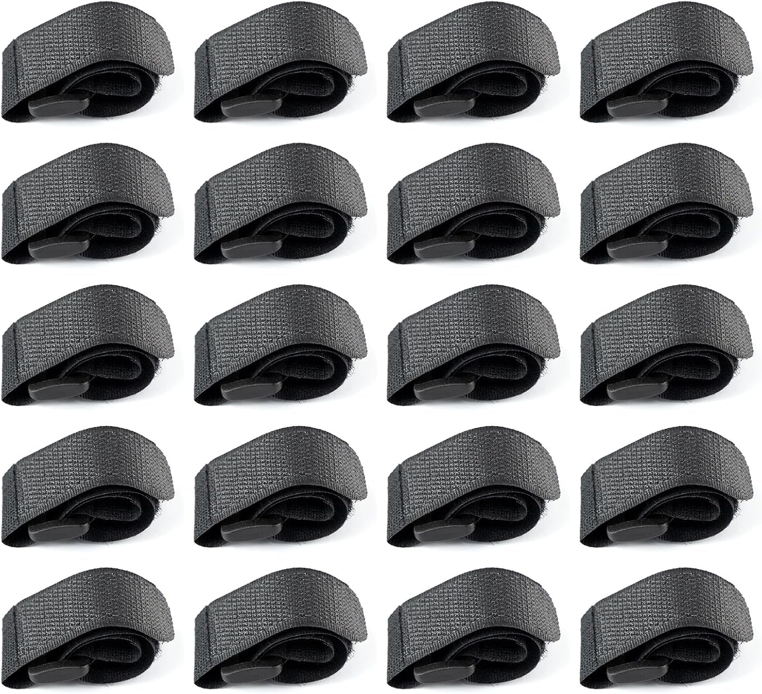 20-Pack Stretchy Straps & Tackle Ties for Fishing Rods - Elastic Rod Holder Straps for Organizing and Protecting Casting, Spinning, and Fly Rods - Angler'S Accessories