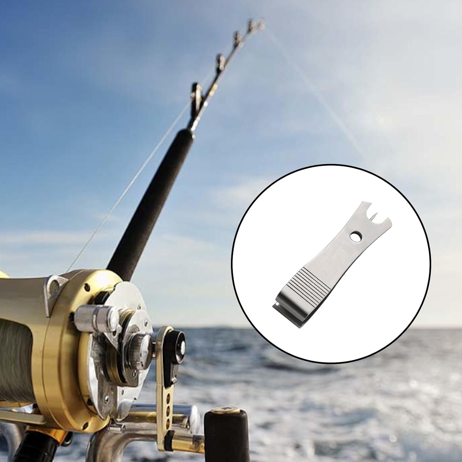 3 Pcs Fishing Line Cutter Nipper Set with Hook Eye Cleaner, Stainless Steel Fly Fishing Line Clippers, Multi-Purpose Cutting Tool for Braid/Mono, Sharp Cutting Nipper Accessories