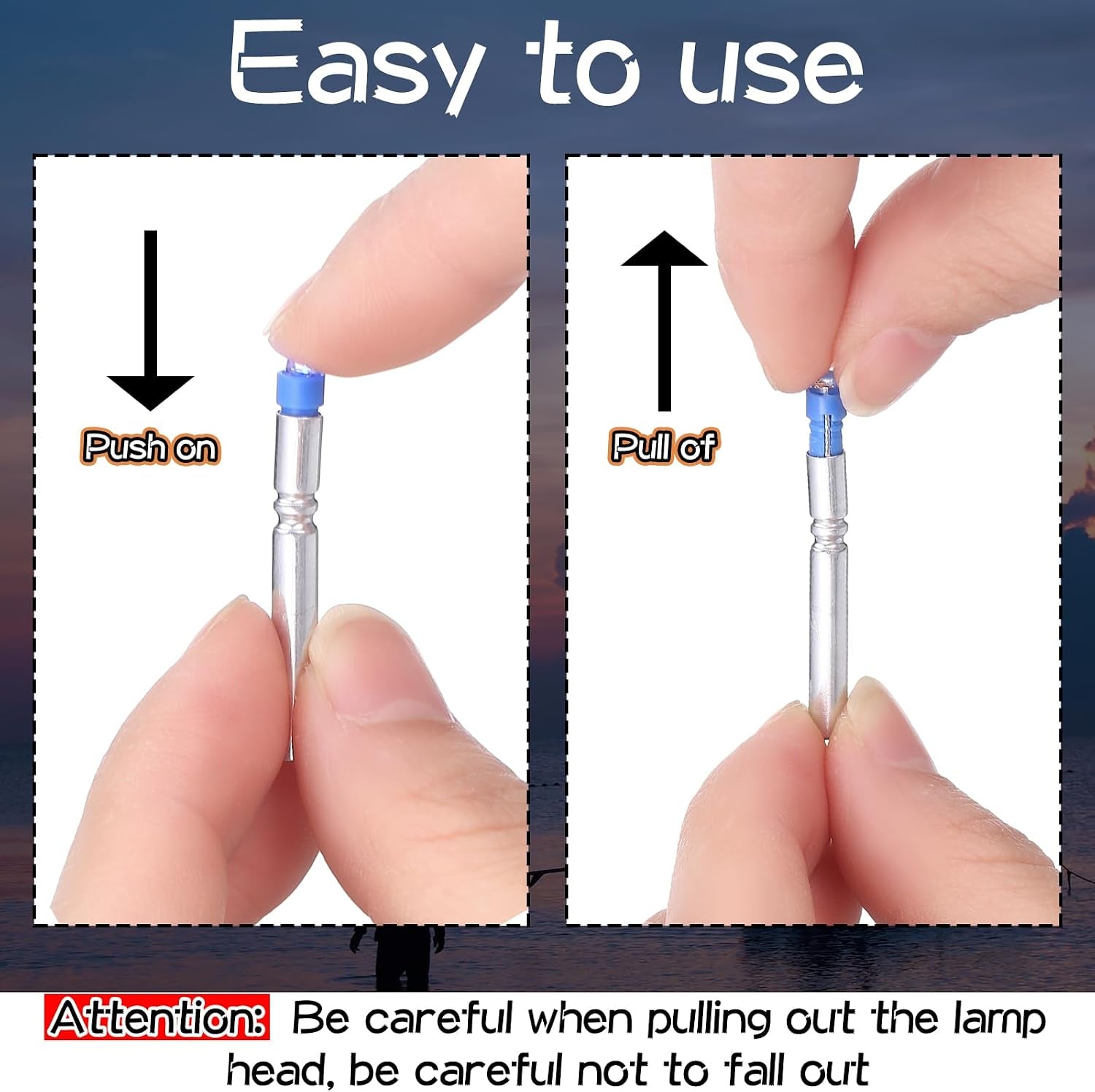 9 Pcs Fishing LED Bobber Light Replacement for Lures Fishing Glow Sticks Night Fish Light up Bobbers Floats and Rod Tips