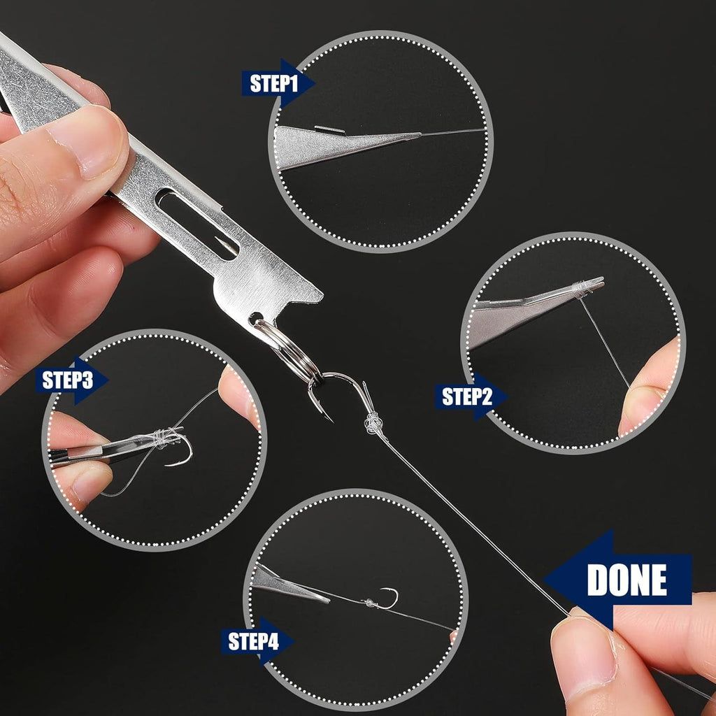 3 Pcs Fishing Line Knot Quick Tie Fishing Knot Tying Tool Fly Nail Knot Tool Fly Angler Accessories Fly Tying Equipment for Hooks Lures Lines Men