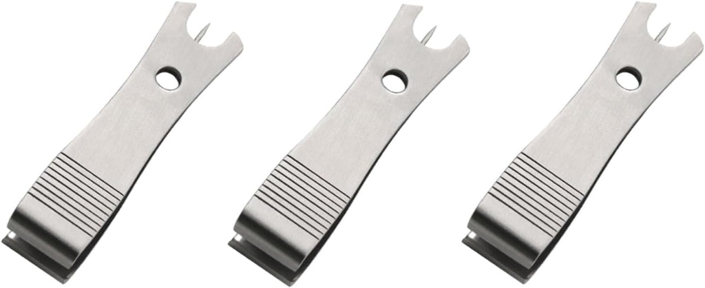 3 Pcs Fishing Line Cutter Nipper Set with Hook Eye Cleaner, Stainless Steel Fly Fishing Line Clippers, Multi-Purpose Cutting Tool for Braid/Mono, Sharp Cutting Nipper Accessories