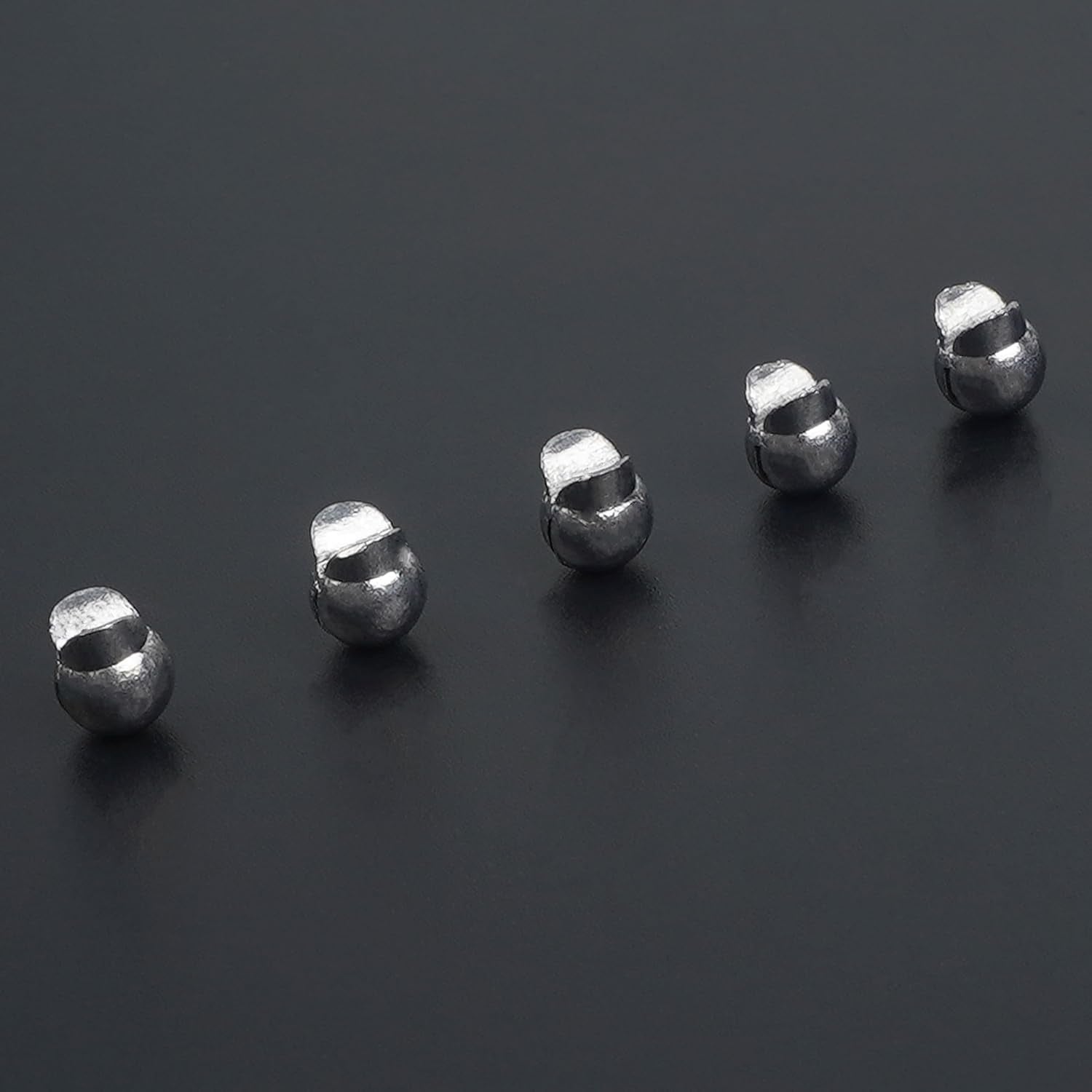 Split Shot Fishing Weight 110Pcs Fishing Weights Sinkers Removable Clip on Fly Fish Line round Lead Weights for Bass Trout Walleye
