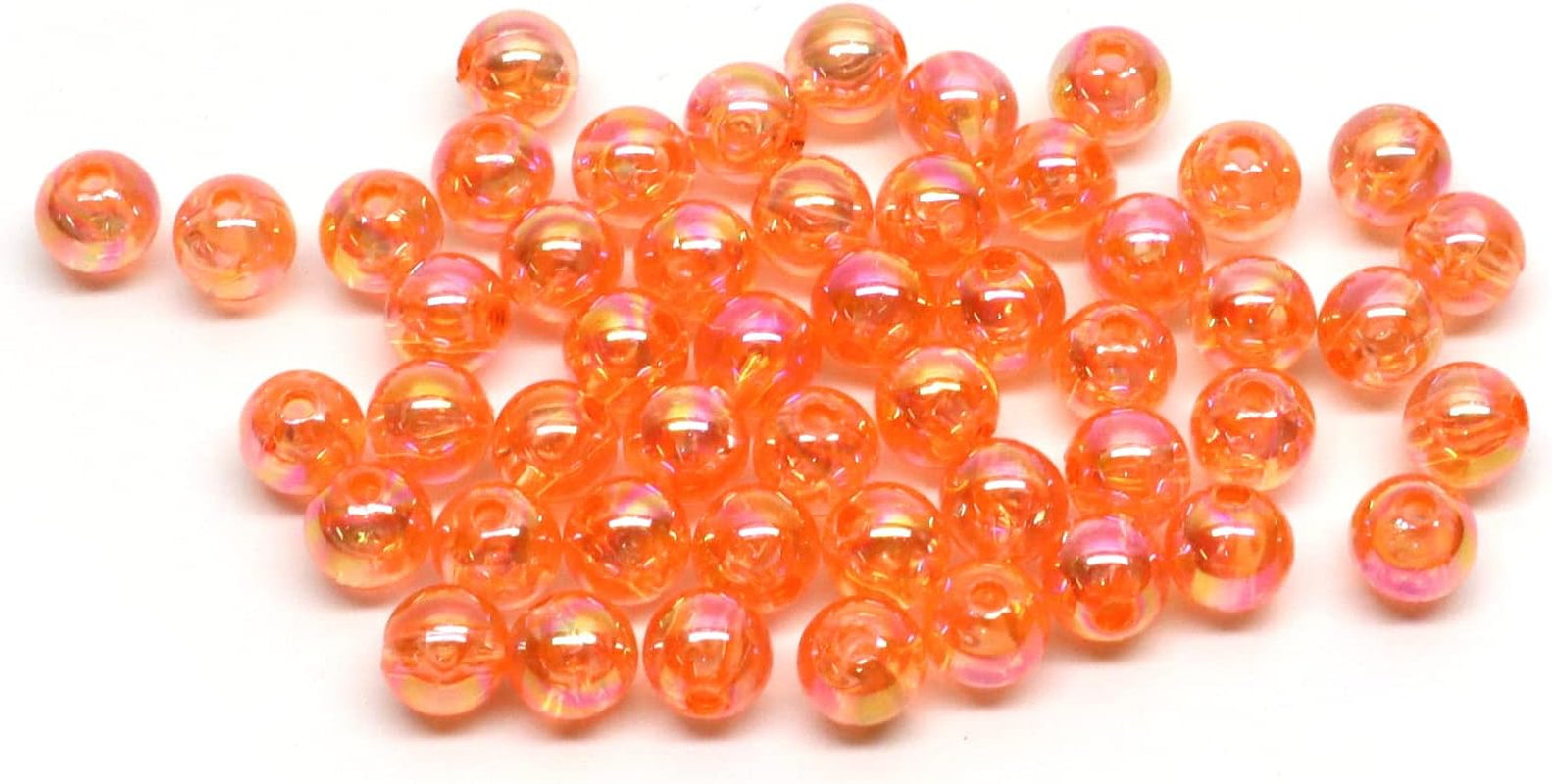 Harmony Fishing - Holographic Beads for Fishing Rigs, Baits & Lures (50 Pack)