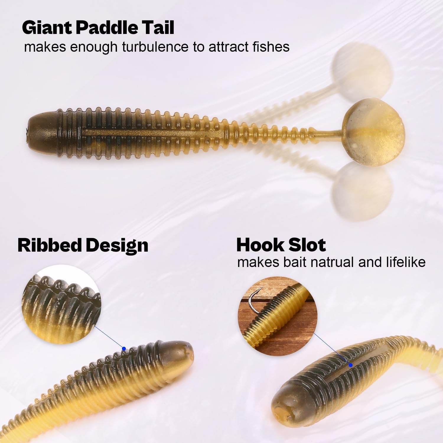 Alabama Rig Kit 2 Sets with Jig Heads and Trailers, Umbrella Rig for Stripers,Bass Fishing