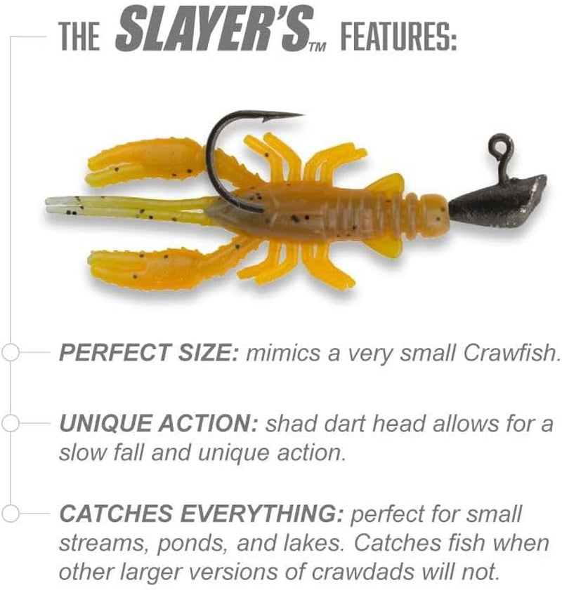 Arms Family Homestead Slayer Kit - 36 Piece Crawfish Imitation Fishing Kit - Perfect for Creeks and Ponds -Made in the USA