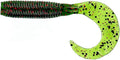 5 Single Tail Grub Soft Plastic Fishing Angling Swimbait Lures with Tail-Curling Action - 20 Pack