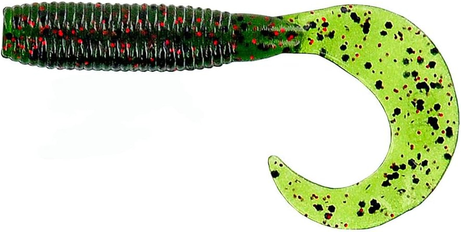 5 Single Tail Grub Soft Plastic Fishing Angling Swimbait Lures with Tail-Curling Action - 20 Pack