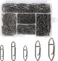 330Pcs Speed Clips for Fishing Lures, Fishing Clips Quick Change Speed Clips for Freshwater Saltwater Crankbait Popper Lures Fast Link Snap Connector