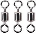 Ball Bearing Fishing Swivels Corrosion Resistant Barrel Swivel Tackle Swivel Gear for Freshwater and Saltwater Silver 100Pcs FS/ZH-01(10#)