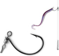 30PCS Swivel Drop Shot Hooks - Quick-Clip Design, Easy Dropshot Rigging for Bass Fishing 2# 1# 1/0 2/0 3/0 4/0