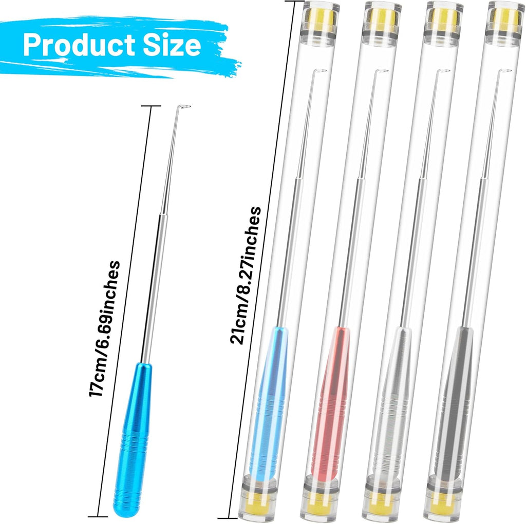 Fish Hook Remover Tool, 4PCS Fishing Hook Quick Removal Device, Fishing Gear Security Equipment Kits for Adult, Hook Extractor Accessories Tools with Storage Tube