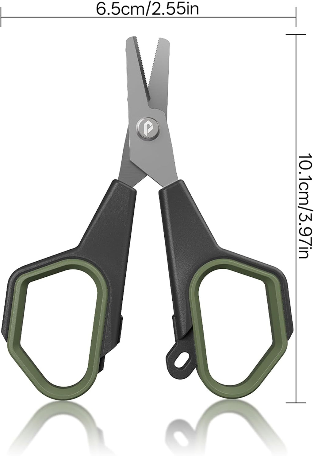 2Pc Fishing Scissors,3.9" Stainless Steel Fishing Line Cutter for Fishing Braided Line,Non-Slip Grip Small Fishing Scissors for Saltwater
