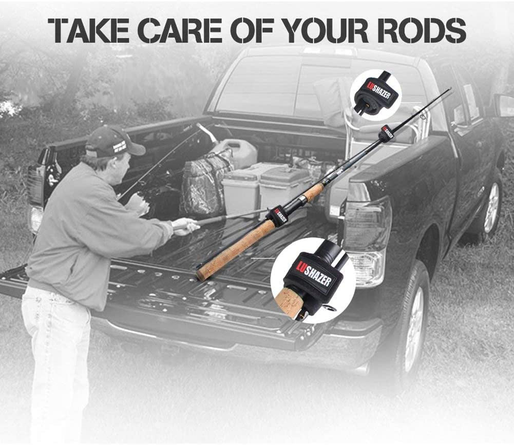 Fishing Rods Belt Stretchy Rod Straps Fishing Tackle Ties Cable Fishing Rod Holders Fit for Casting Rods, Spinning Rods and Fly Rods (5 Color, 10 Pcs)