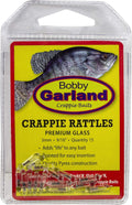 Crappie Rattles for Soft Plastic Crappie Jigs, Fishing Accessories, 15 Count, 9/16"