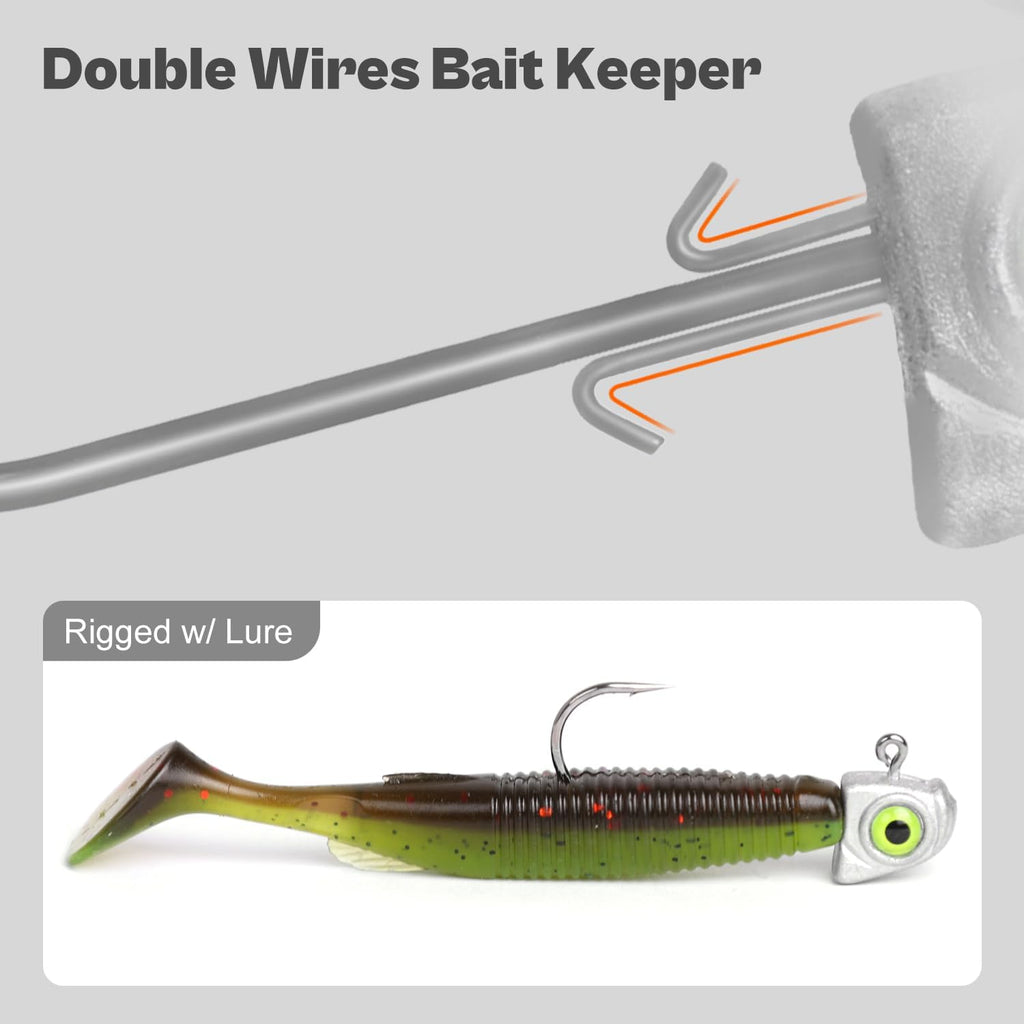 OJY&DOIIIY Swimbait Jig Heads with Chartreuse Fish Eye, 1/8 3/16 1/4 3/8 1/2Oz Jigheads for Freshwater&Saltwater Fishing 10/15 Pack