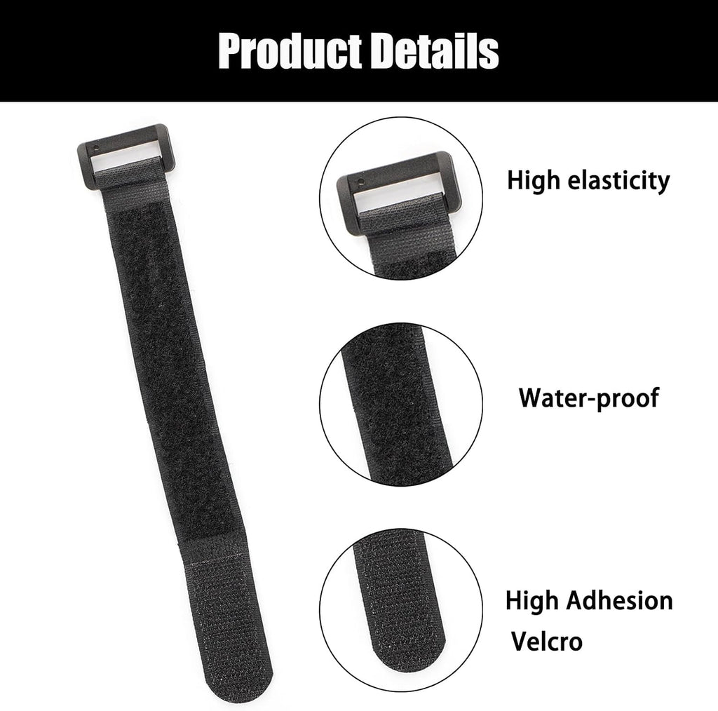 20-Pack Stretchy Straps & Tackle Ties for Fishing Rods - Elastic Rod Holder Straps for Organizing and Protecting Casting, Spinning, and Fly Rods - Angler'S Accessories