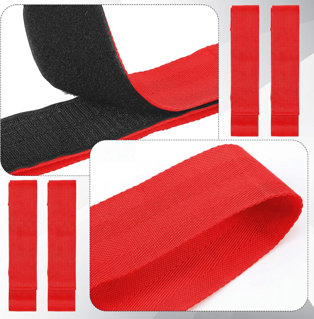 4 Pcs Fishing Rod Straps for Boat Deck 28.1'' Nylon Rod Straps( up to 5) with 24 Screws Secure for Fishing Boat Accessories