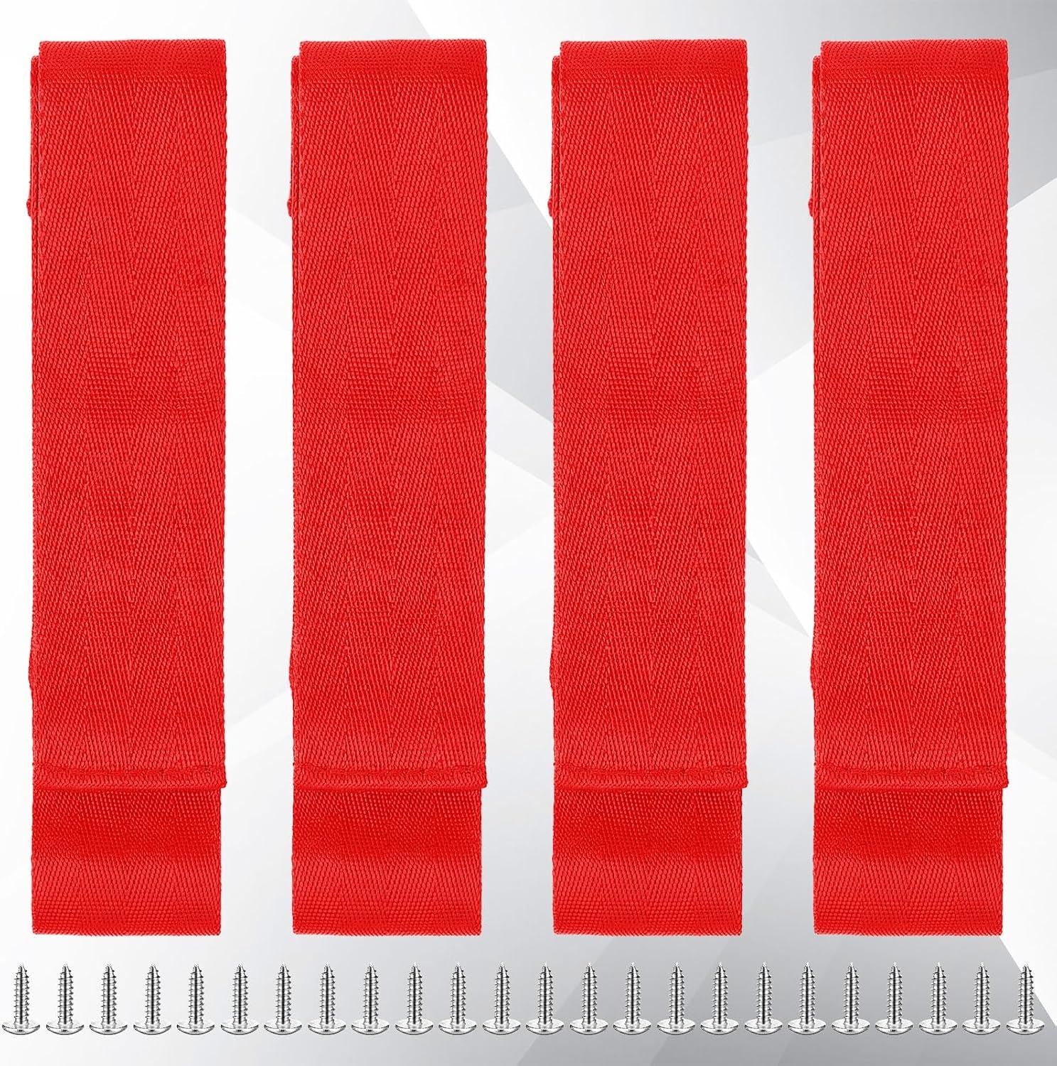 4 Pcs Fishing Rod Straps for Boat Deck 28.1'' Nylon Rod Straps( up to 5) with 24 Screws Secure for Fishing Boat Accessories