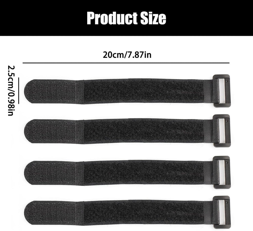 20-Pack Stretchy Straps & Tackle Ties for Fishing Rods - Elastic Rod Holder Straps for Organizing and Protecting Casting, Spinning, and Fly Rods - Angler'S Accessories