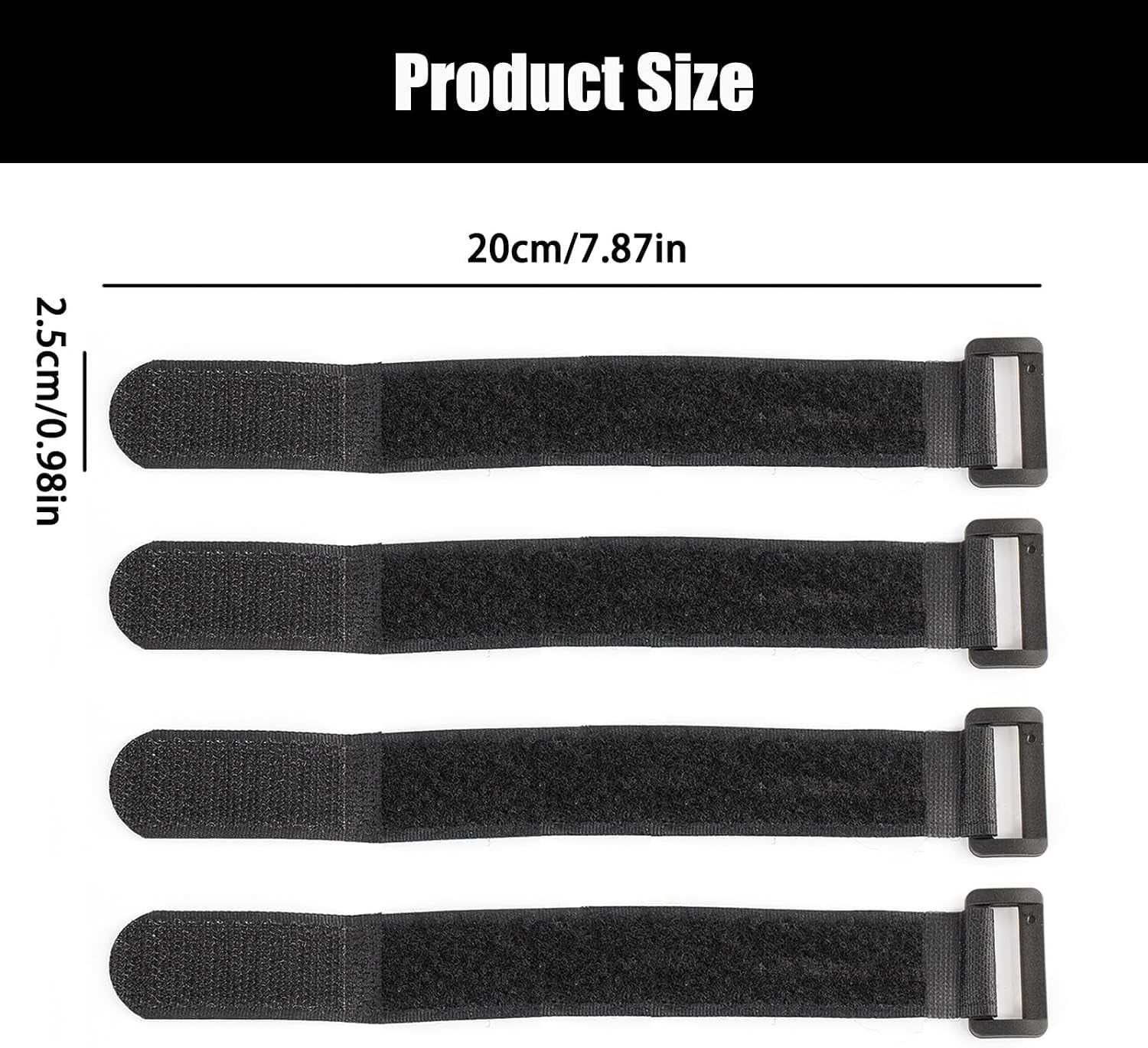 20-Pack Stretchy Straps & Tackle Ties for Fishing Rods - Elastic Rod Holder Straps for Organizing and Protecting Casting, Spinning, and Fly Rods - Angler'S Accessories
