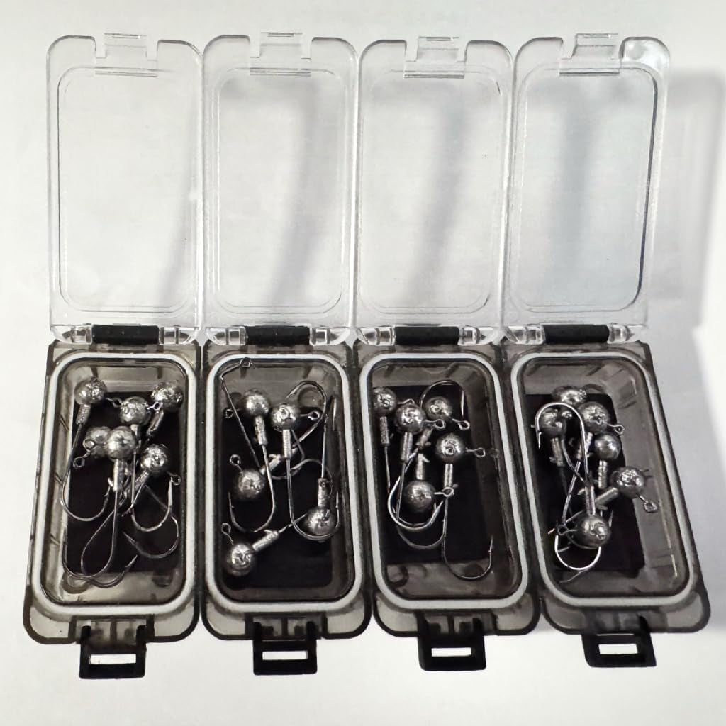 Magnetic Fishing Tackle Box Organizer With,4 PC Small Tackle Box Waterproof and Glow in the Dark Tackle Trays, Removable Compartments for Storing Fishing Lures and Accessories,Mini Tackle Box