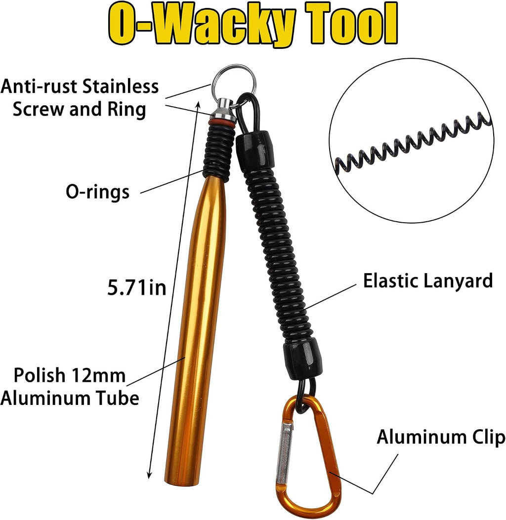 Wacky Rig Kit for Bass Fishing,136Pcs Fishing Box Including Jig Head,Weedless Hooks,O-Rings,Worm Bait,Fishing Hooks,Weight Sinker,Wacly Rig Tools for Saltwater Freshwater