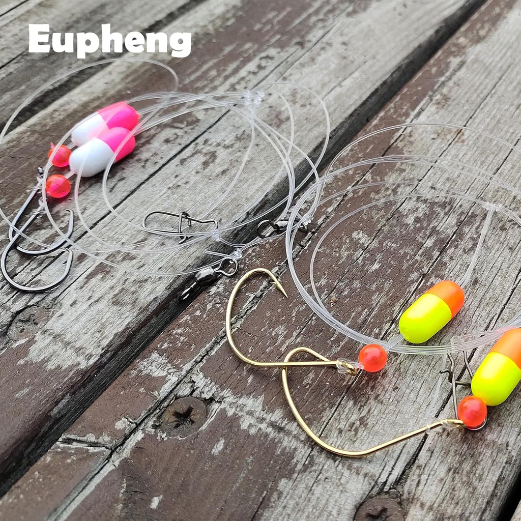 Sea Bass High Low Rigs, Pre Tied Pompano Porgy Rigs for Surf Fishing