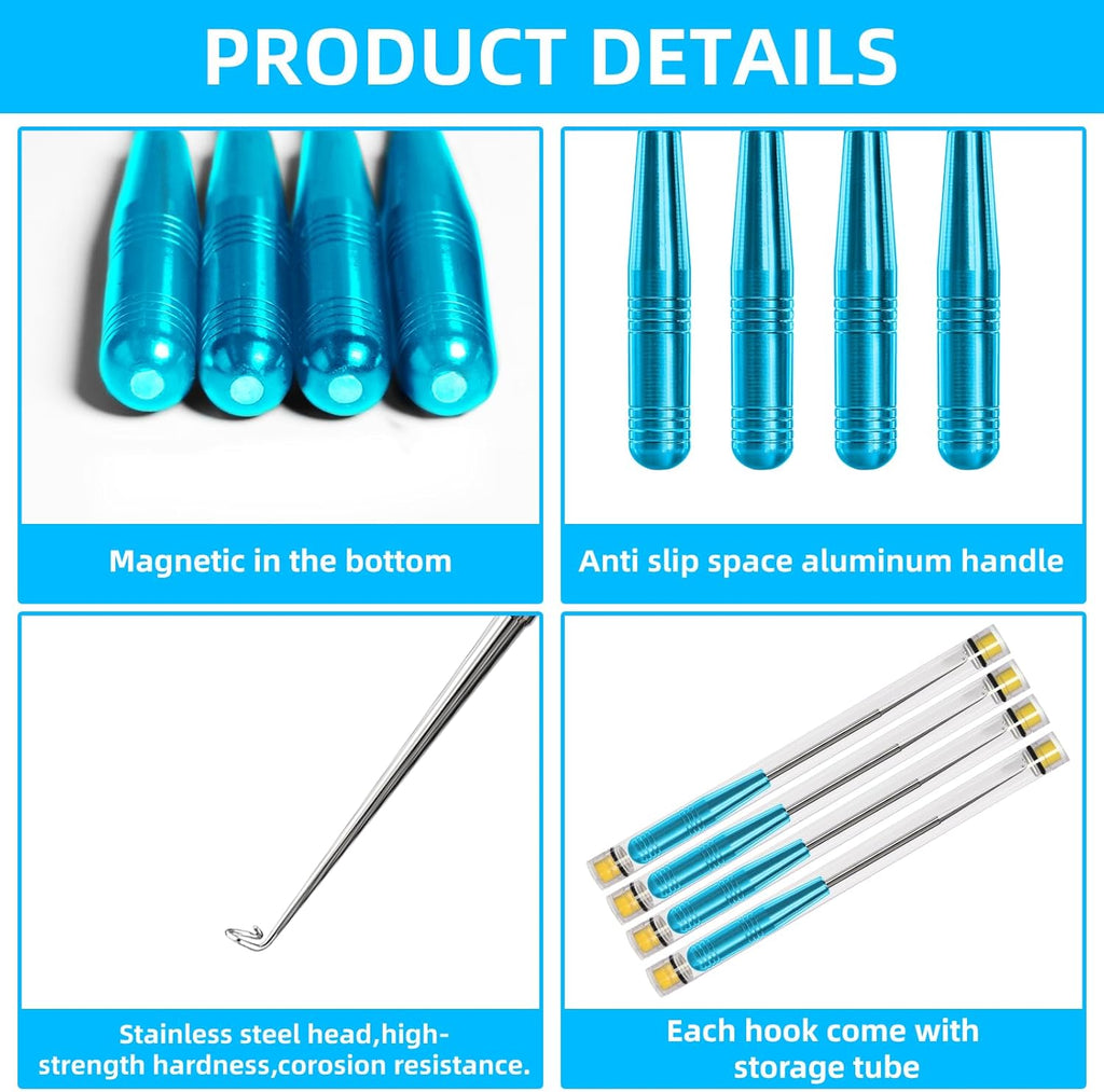 Fish Hook Remover Tool,Fishing Hook Quick Removal Device,Fishing Gear Security Extractor Equipment Kits for Adult,Hook Extractor Accessories Tools with Storage Tube,4Pcs