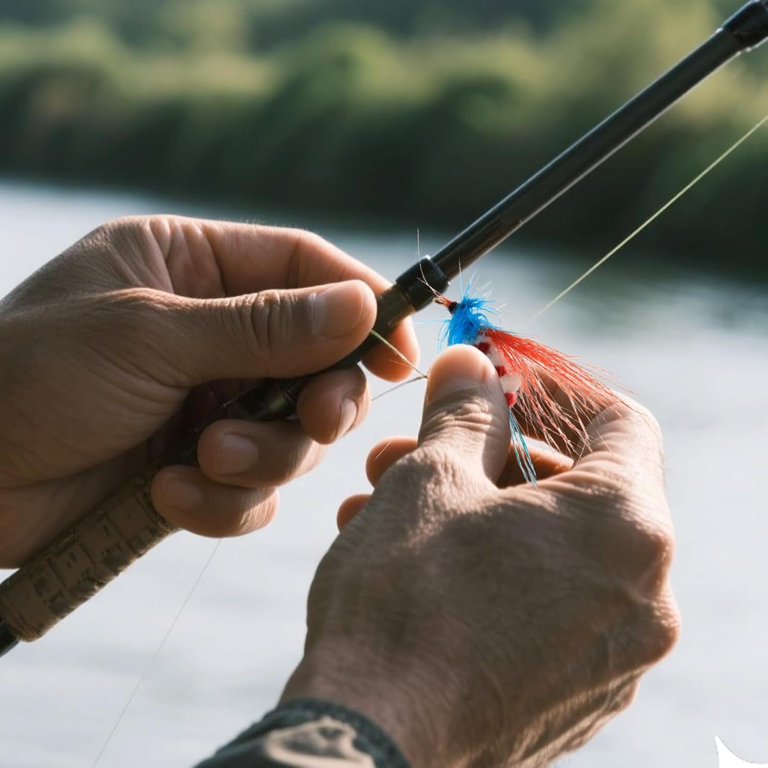 Fly Fishing Kit with Tackle Dry/Wet Fly Handcrafted Lures, Streamer for Trout, Bass, Salmon