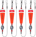Popping Corks Floats for Saltwater Fishing Bobber, 4PCS Weighted Bobbers Inshore Fishing Popping Cork Float Rig Rattle Popper for Redfish Speckled Trout Sheepshead Flounder Fishing Tackle