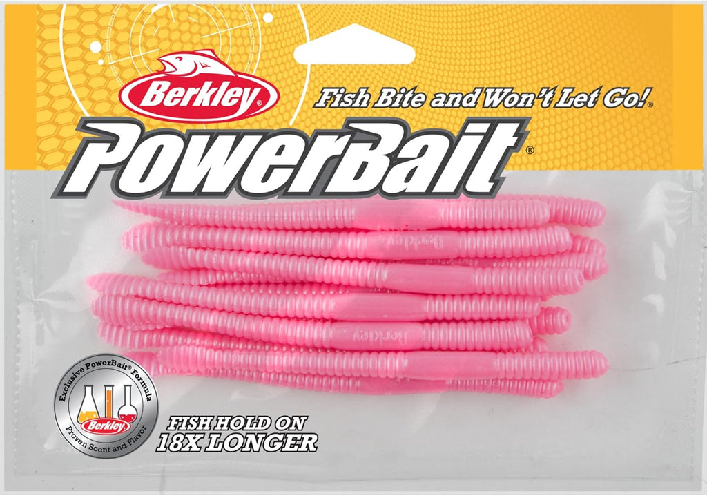 Powerbait Floating Steelhead Worm Bubblegum, 4" (13 Count)