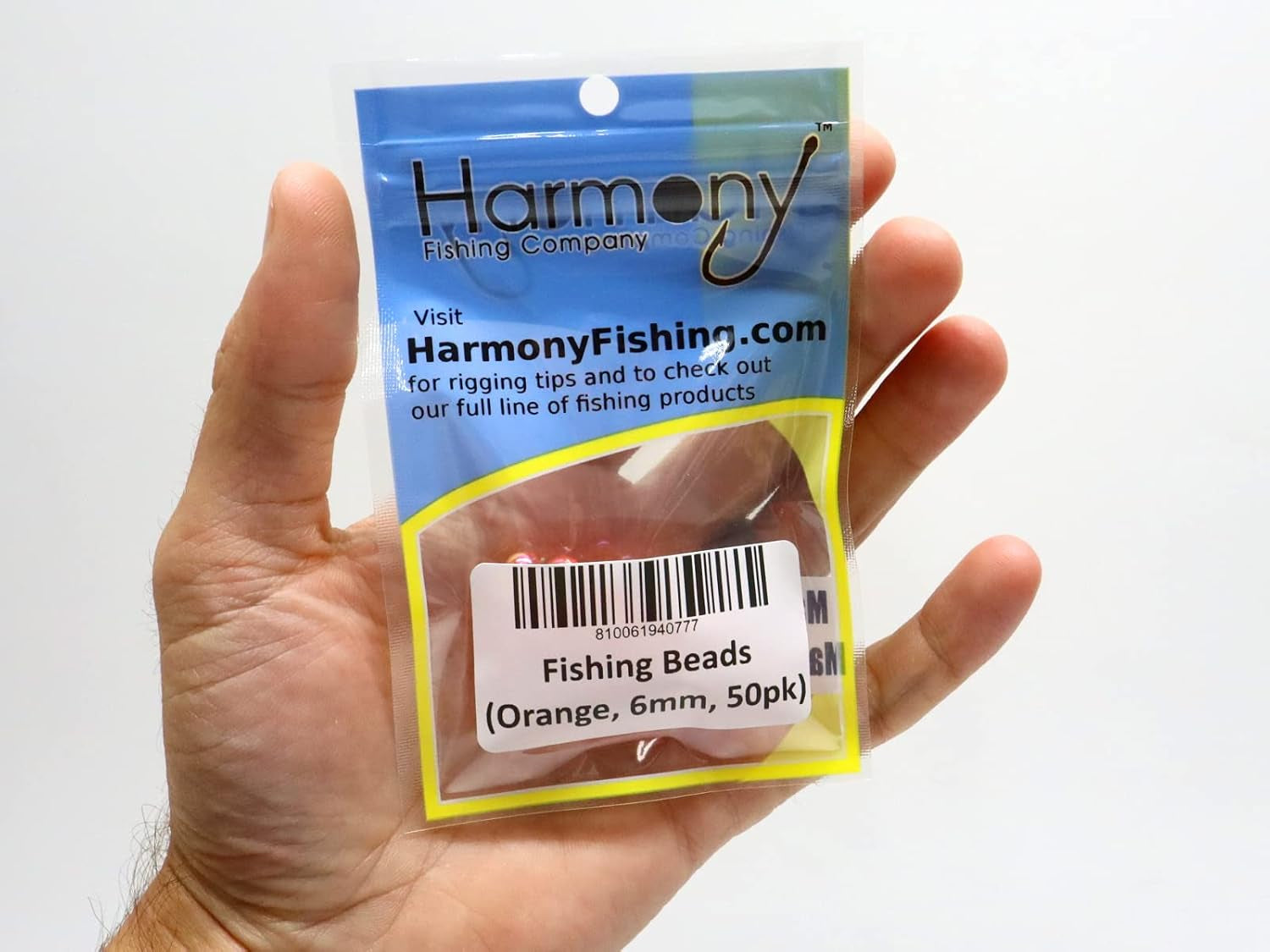 Harmony Fishing - Holographic Beads for Fishing Rigs, Baits & Lures (50 Pack)