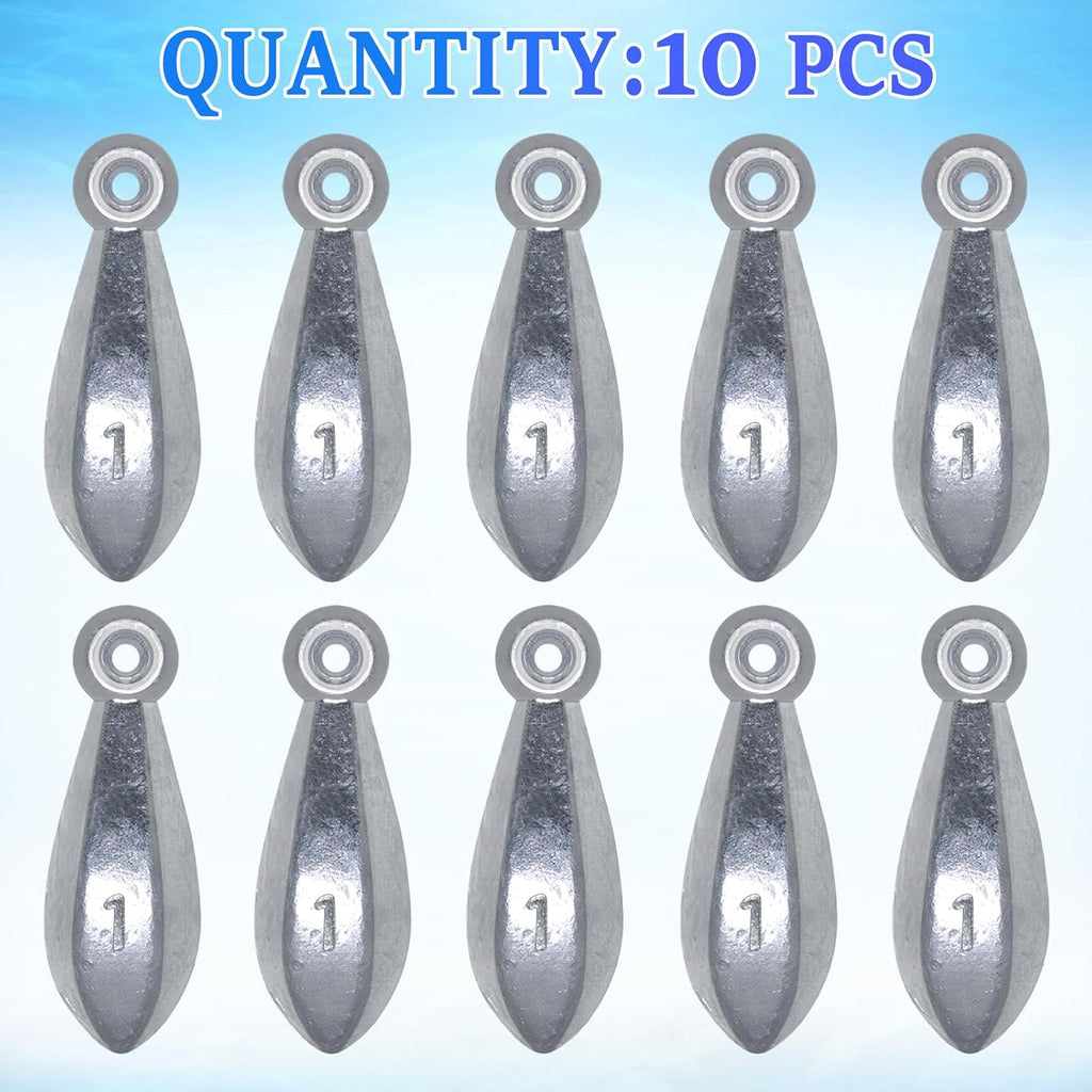 Fishing Weights Sinkers Bank Sinkers Ocean Saltwater Surf Fishing Gear Fishing Assortment 1Oz 2Oz 3Oz 4Oz 5Oz