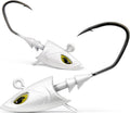 Saltwater Jig Head, Fish Eye Swimbait Jighead for Fishing Inshore/Offshore 1/2 3/4 1 1.5Oz with 7/0 Hooks for Redfish, Stripper, Seabass Etc.