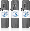 3 Pack Microfiber Fishing Towels with Clip, 16" X 16", Waffle Pattern for Effective Cleaning of Fishing Gears or Dirty Hands, Perfect for Camping Towels and Hiking Towles (Grey, 16"X16")