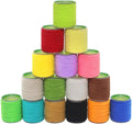 Chenille Fly Tying Materials 16-Color Kit Fly Tying Supplies for Crappie Jigs, Wooly Buggers, Streamers