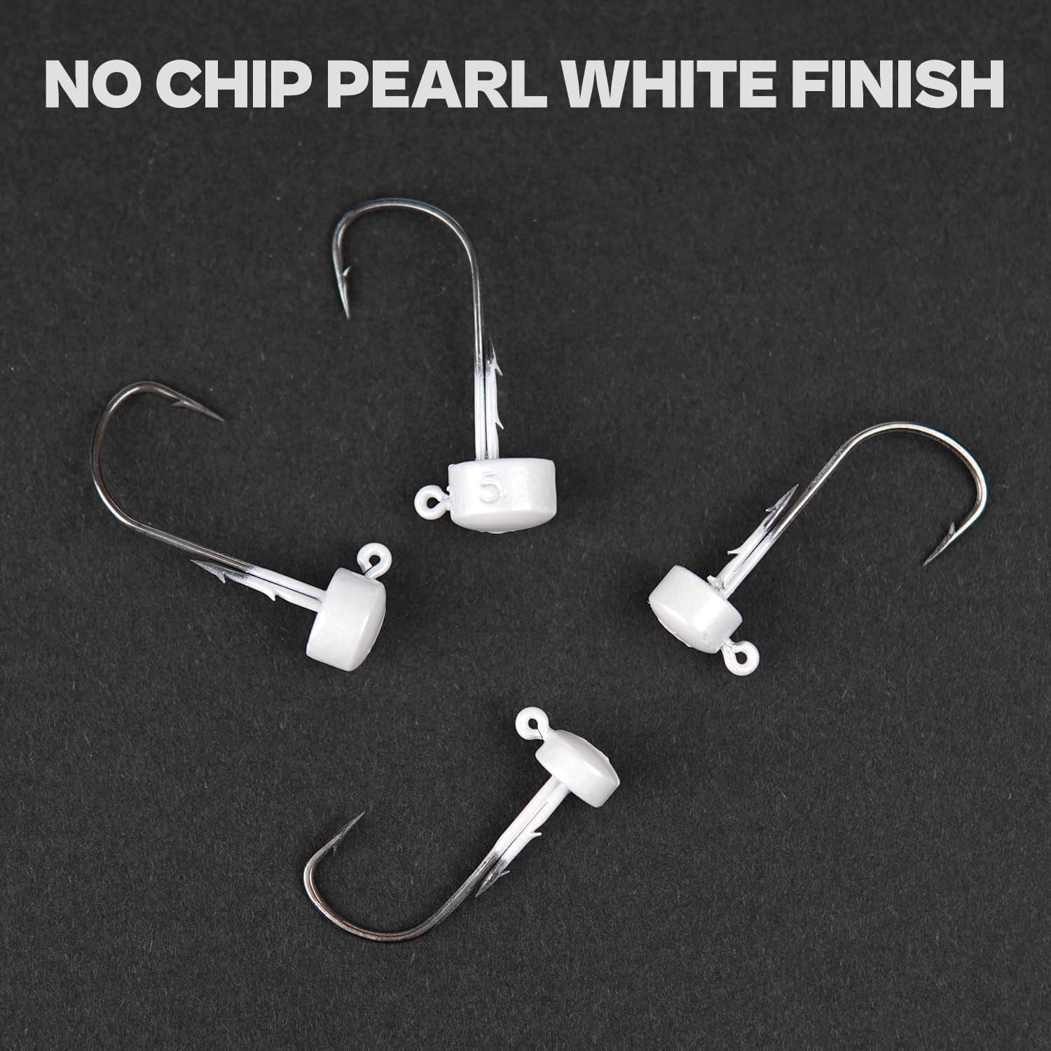 Ned Rig Jig Heads, 20 Pack Finesse Mushroom Jig Hooks Kit for Bass Fishing 1/16 3/32 1/8 3/16Oz
