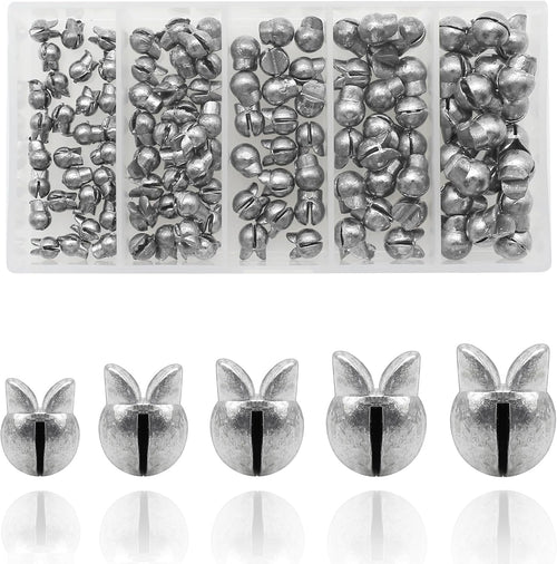 Fishing Weights Sinkers, 250/120Pcs Lead Split Shot Fishing Sinkers Open Mouth Design Weights Clip Freshwater Saltwater Fishing Accessories