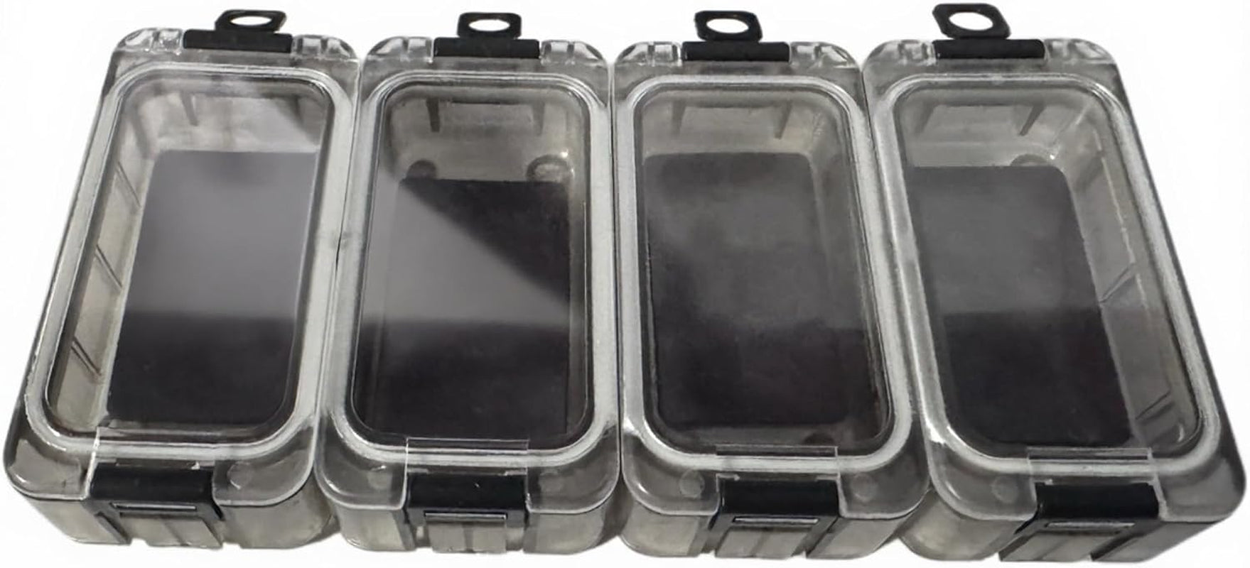 Magnetic Fishing Tackle Box Organizer With,4 PC Small Tackle Box Waterproof and Glow in the Dark Tackle Trays, Removable Compartments for Storing Fishing Lures and Accessories,Mini Tackle Box