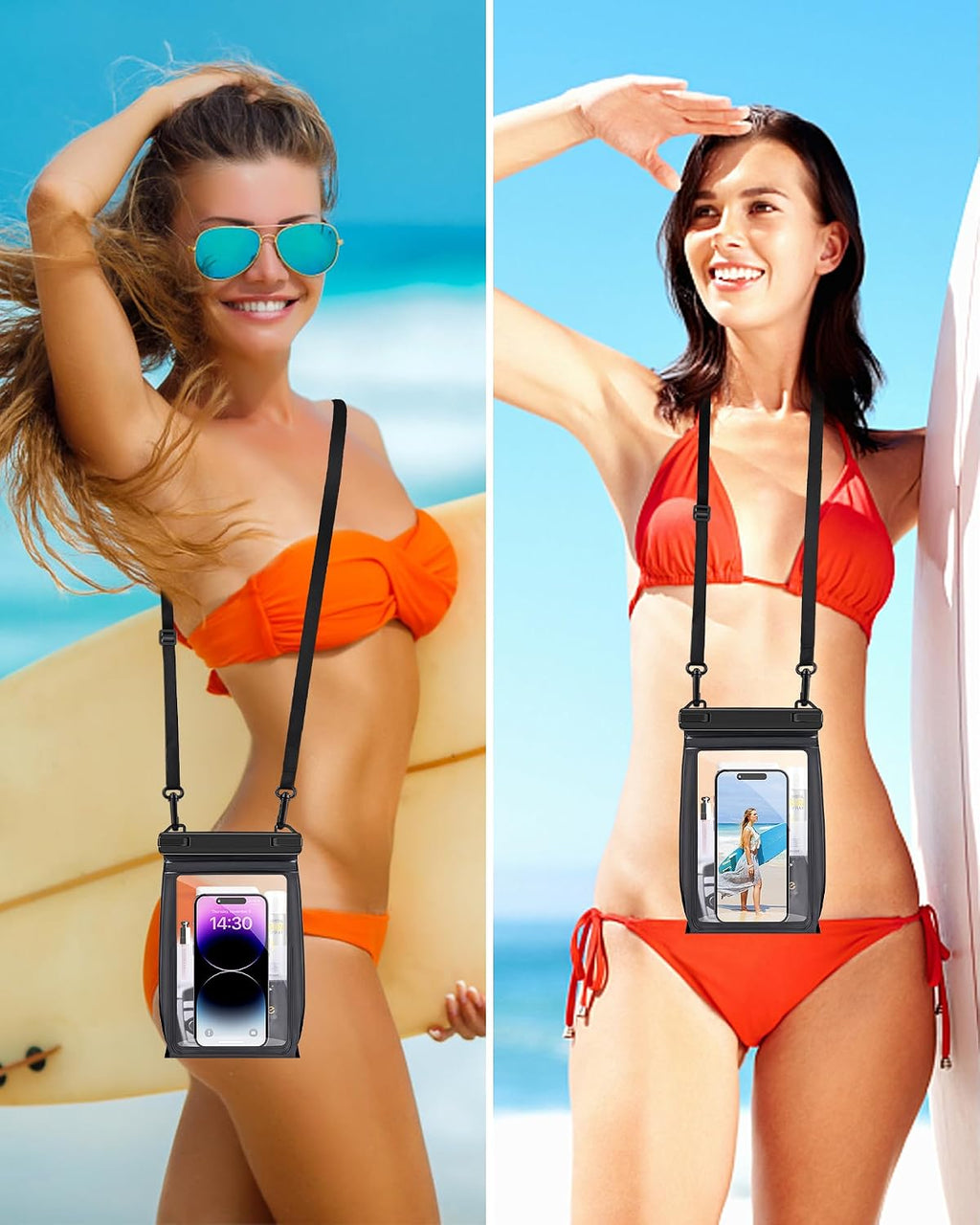 Large Capacity Waterproof Phone Pouch, Floating Dry Bag for Iphone 17 16 13 12 11 Pro Max Galaxy S22 S21 Waterproof Bag Sunscreen Glasses Storage Dry Pouch for Swimming Rafting Boating
