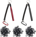 Wacky Rig Tools 2 Pcs with 320 Pcs Wacky O-Rings,  Wacky Worm Tools for Fishing Worm Rig Kits Fishing Rigging Utensil for Clip Baits Utensil with Keychain
