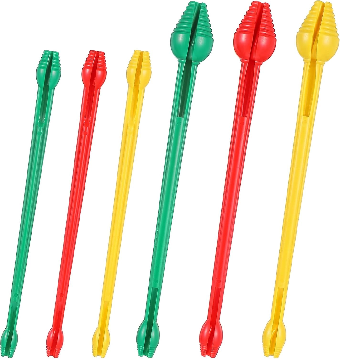 6 Pcs Fish Hook Remover, Double-Head Design Fishing Gear | Fish Hook Remover Tool Accessories (Red, Green, Yellow)