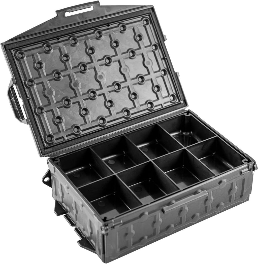 Tracpak Tray – 4X2 Half-Depth Insert | 8-Compartment Storage Trays for Tracpak Box | 2 Pack with Stacking Tabs | Kayak Tackle & Tool Organizer | Made in USA