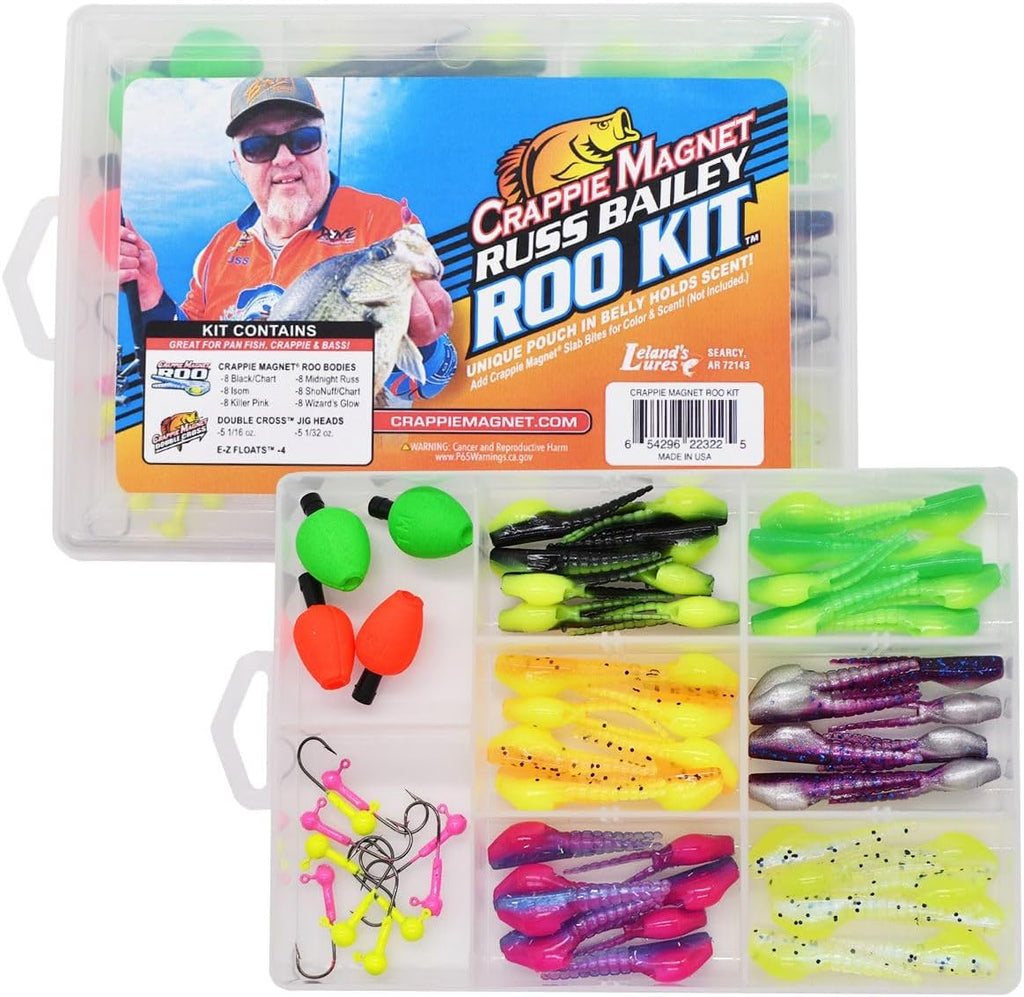 - Russ Bailey Roo Kit - 62 Piece Crappie Fishing Kit - Made in the USA
