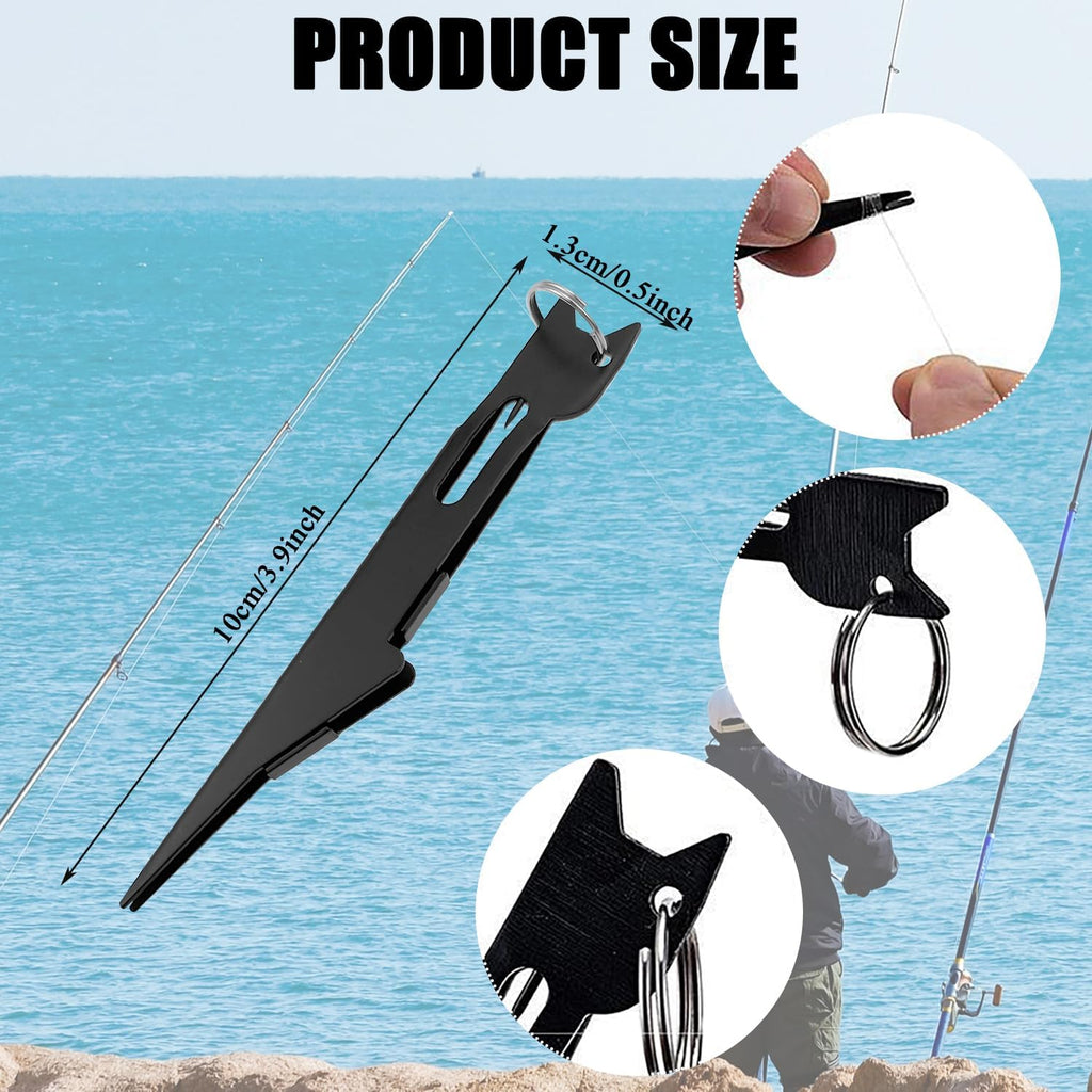 3 PCS Fishing Knot Tying Tool,Line Cutter,Fishing Quick Knot Tool Fly Fishing Angler Accessories Nail Knot Tying Tool for Hooks,Lures and Line