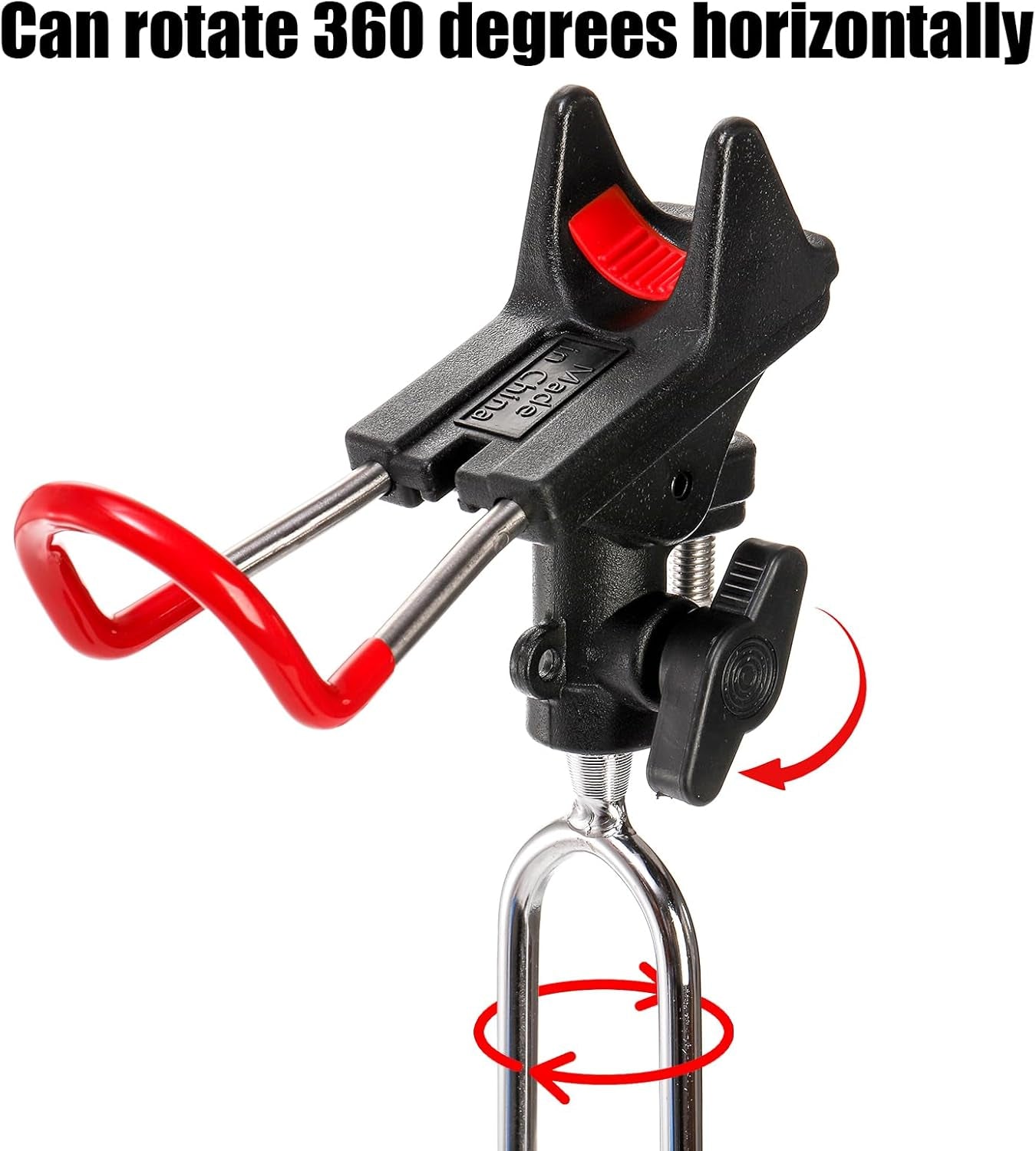 2 Pack Fishing Rod Holders - 360 Degree Adjustable Fishing Pole Rack Stand for Bank, Beach, Ground, Gifts for Men